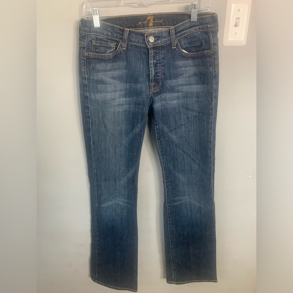 7 For All Mankind “Boy Cut” Button Fly Jeans - Picture 1 of 7